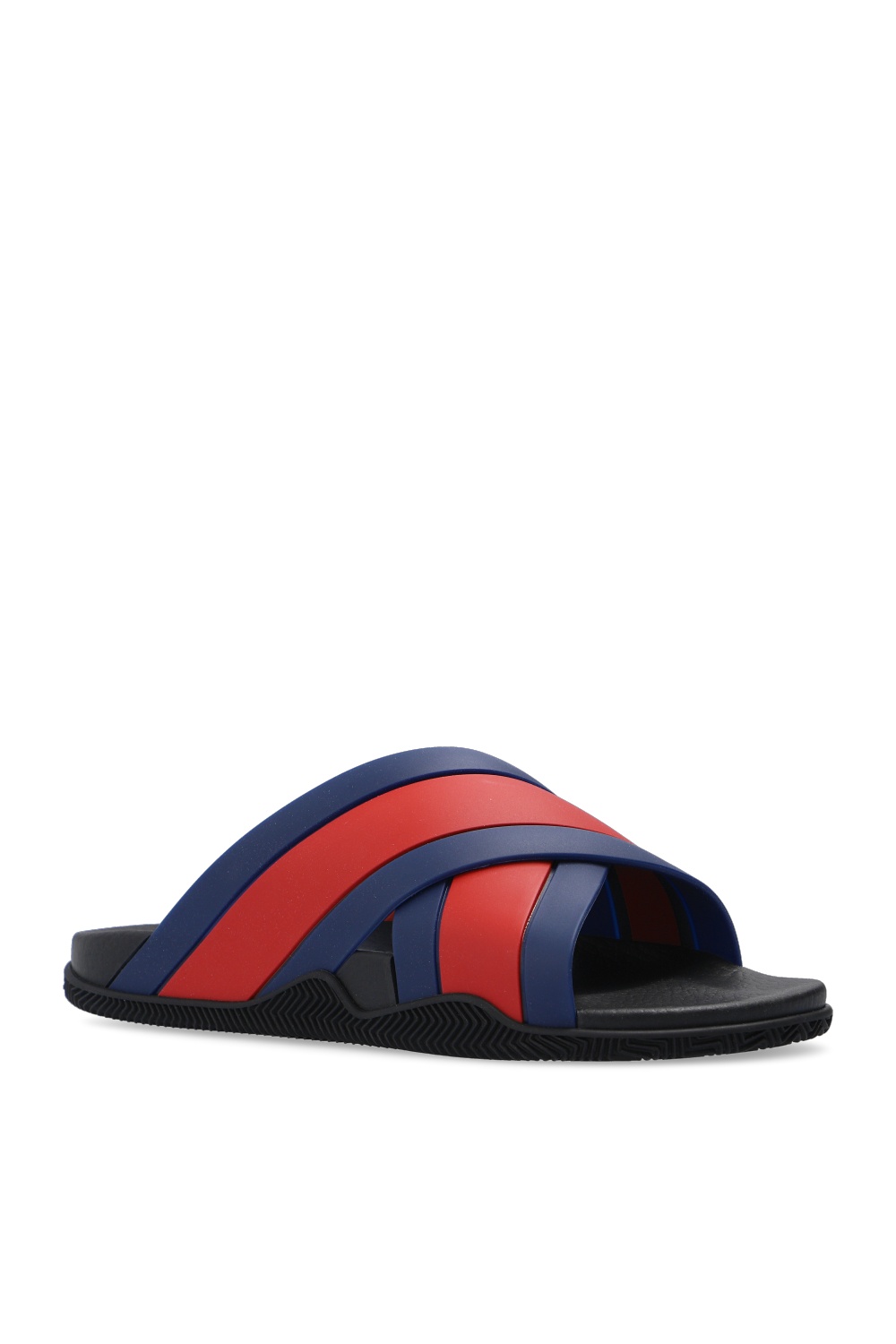 Blue red white sales gucci slides